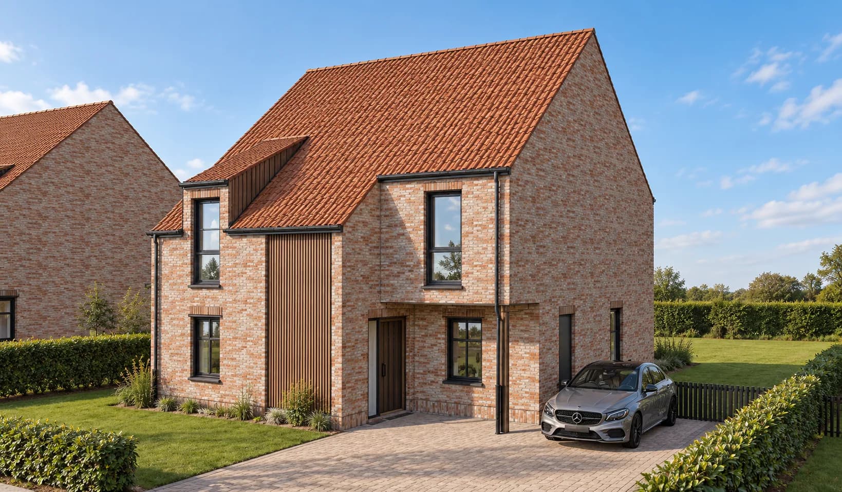 Vier nieuwbouwwoningen in Schriek, landelijke woningen, beeld 2