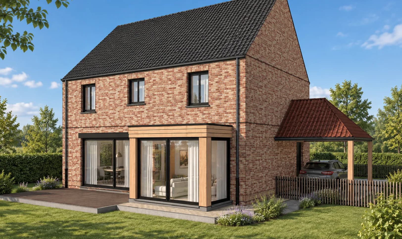 Twee landelijke woningen in Wichelen, woning 2, beeld 2